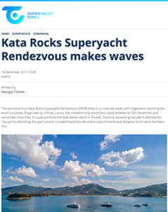 Kata Rocks - Kata Rocks Superyacht Rendezvous makes waves - 18 dec 2017