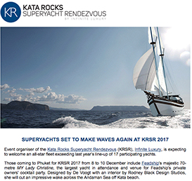 Superyachts set to make waves again at KRSR 2017