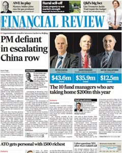 Kata Rocks - The Australian Financial Review - 11 December 2017
