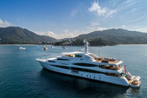 More than 20 yachts assembled for this year’s rendezvous, exceeding last year’s attendance. Top yachts included Feadship’s 70-metre MY Lady Christine.