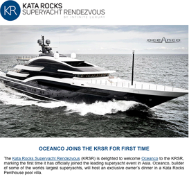 Oceanco joins the Kata Rocks Superyacht Rendezvous