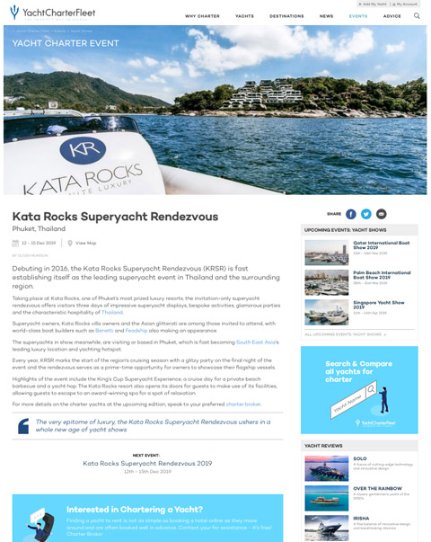 Yacht Charter Fleet - March 2019