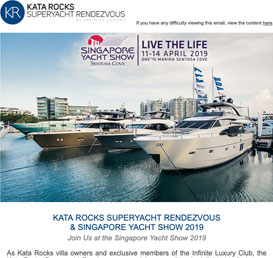 Kata Rocks Superyacht Rendezvous & Singapore Yacht Show 2019