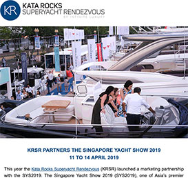 KRSR partners the Singapore Yacht Show 2019